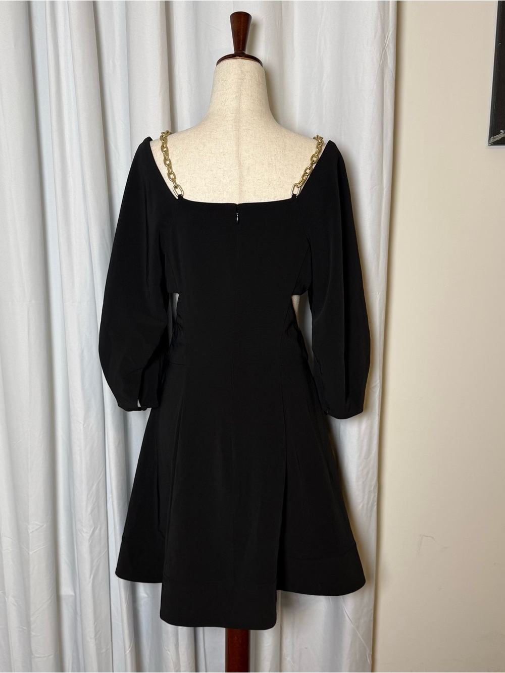 Jonathan Simkhai Lyla Black Chain Strap Cutout Dress NWT 6 - Picture 7 of 15